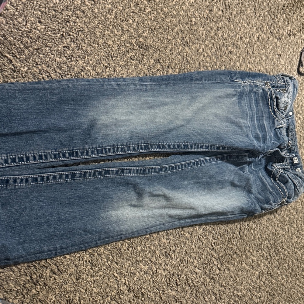 Miss Me Women's Straight Leg Jeans in Medium Blue Wash